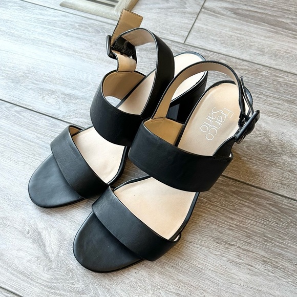 Franco Sarto Women's Fidelma Heeled Sandal in Black - Picture 1 of 16